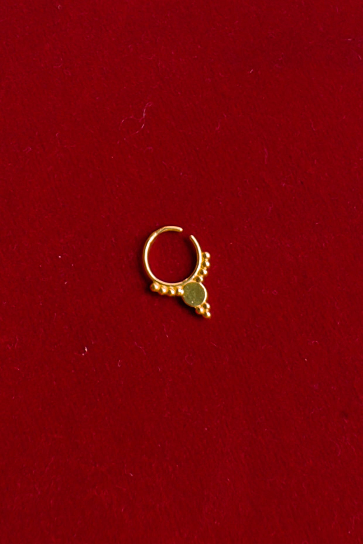 Gul Septum Ring 18k Gold Plated