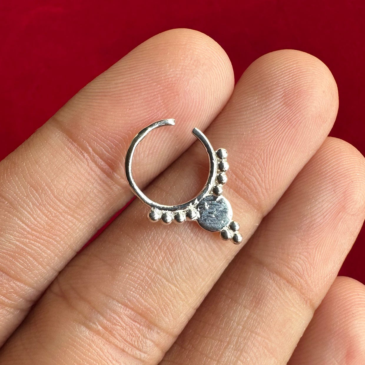 Gul Septum Ring Silver