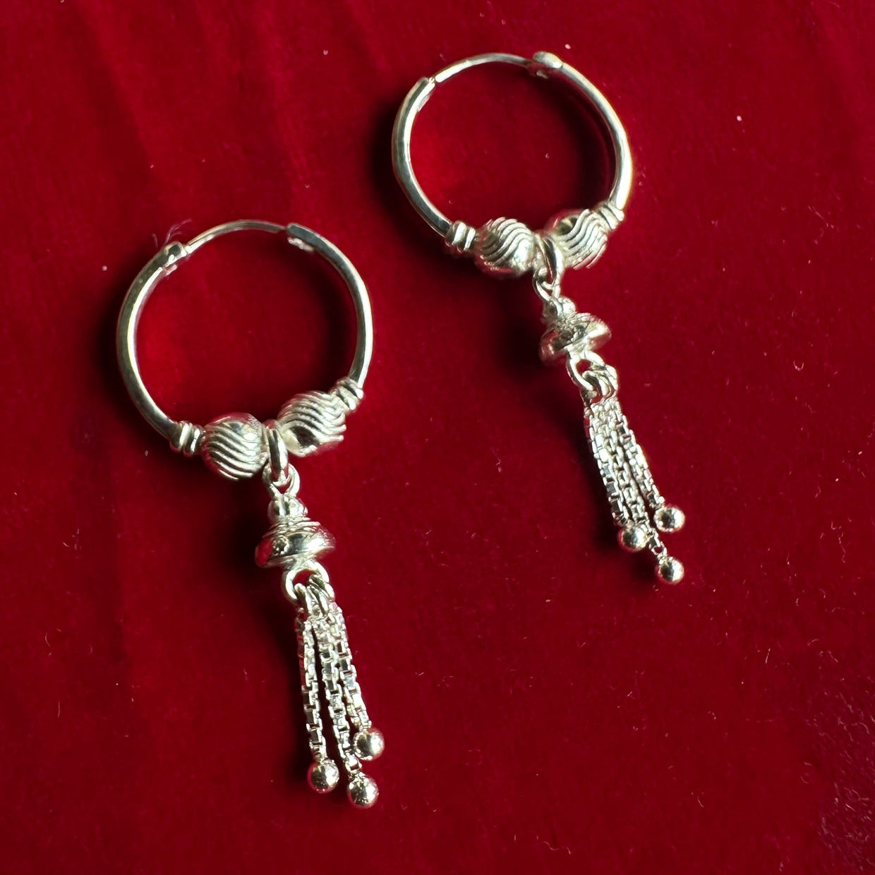 Hemlata Baali Earrings Silver