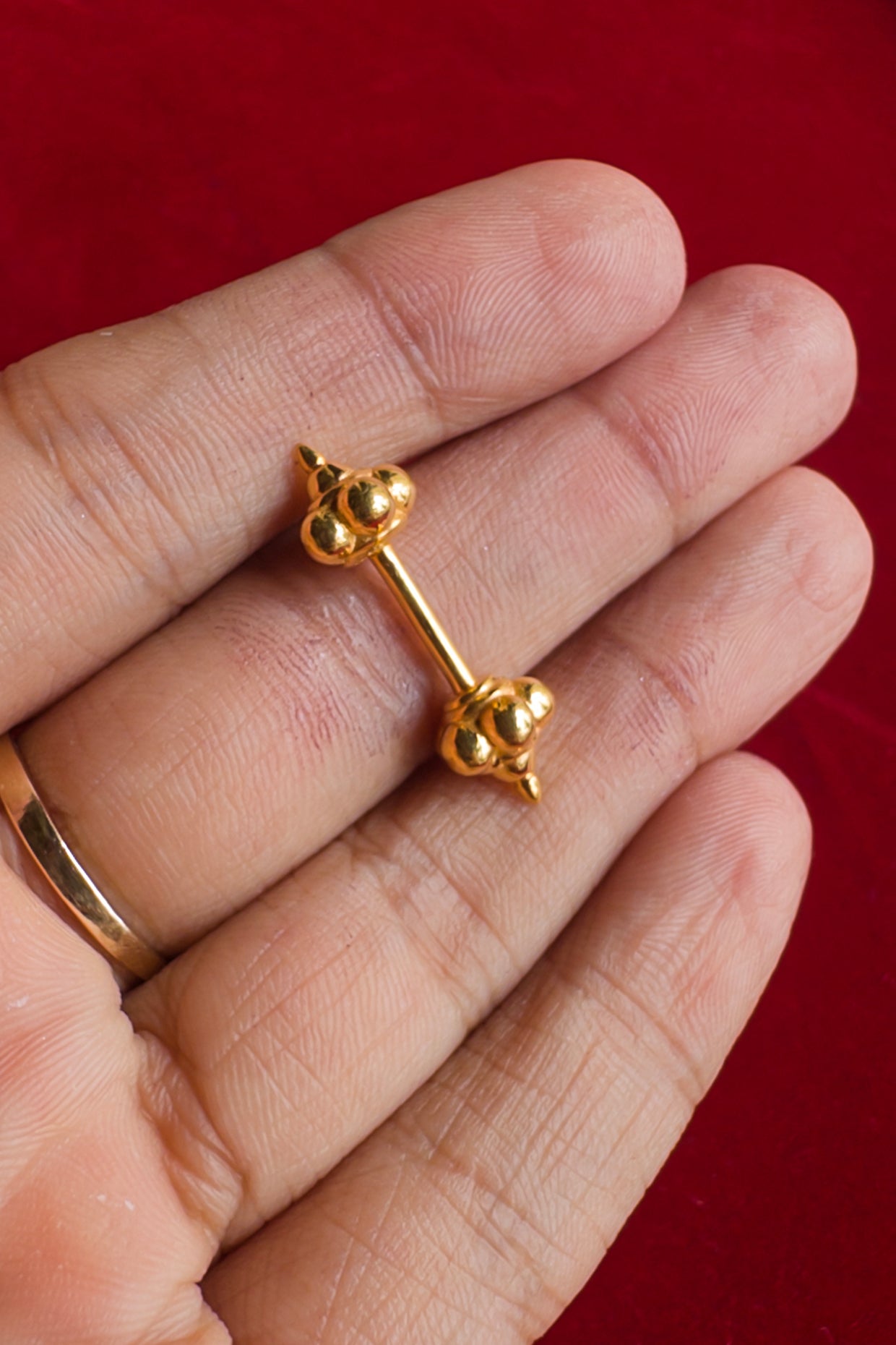 Ritu Bugadi Earrings (Pierced) 18k Gold Plated