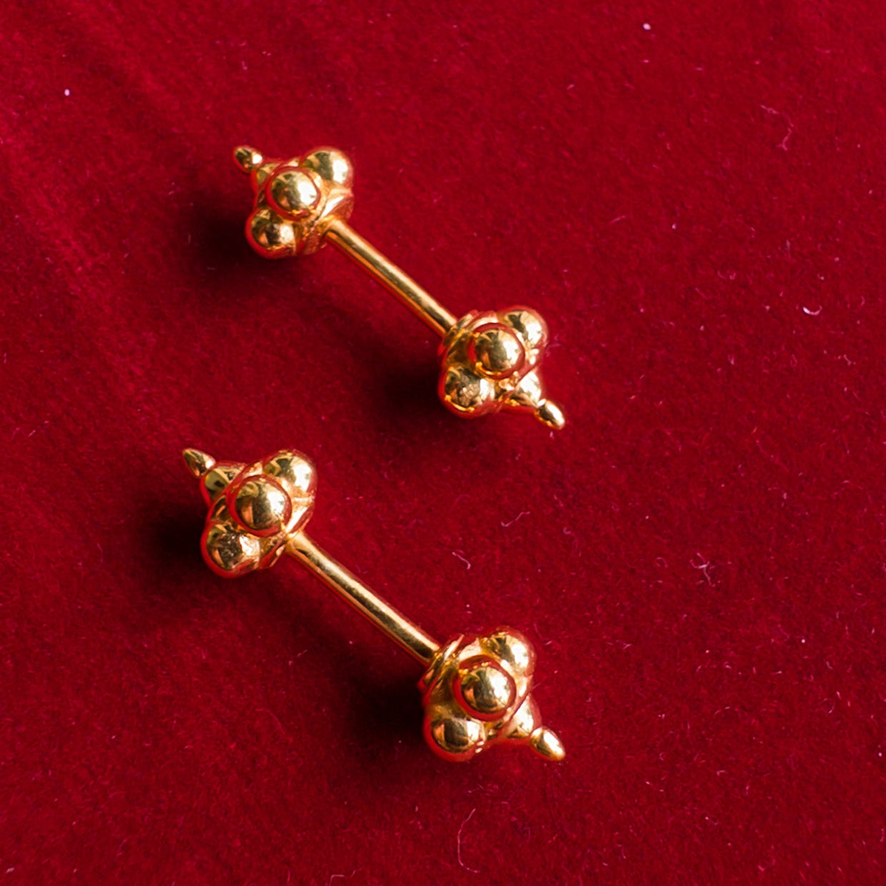 Ritu Bugadi Earrings (Pierced) 18k Gold Plated