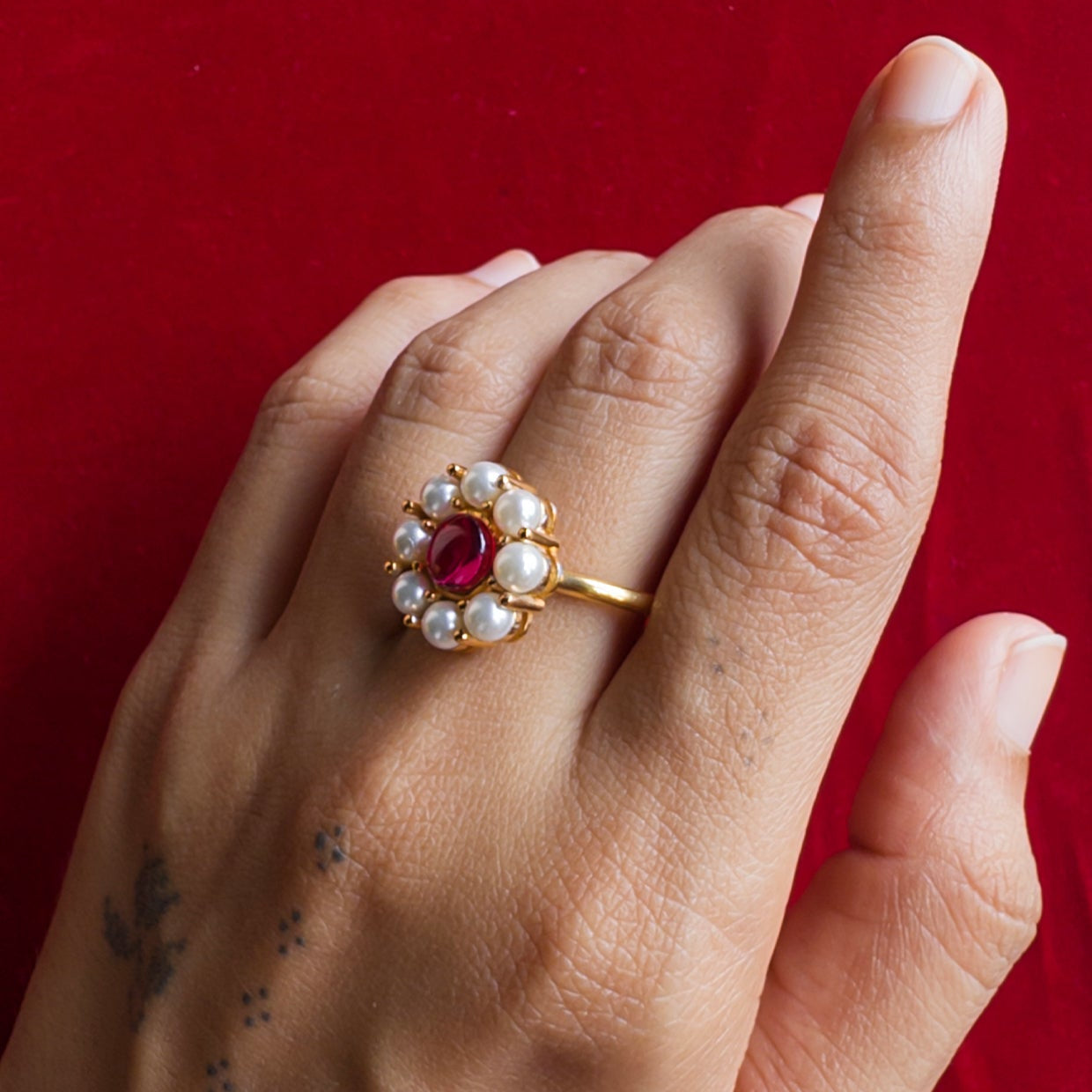 Manika Freshwater Pearls Ring