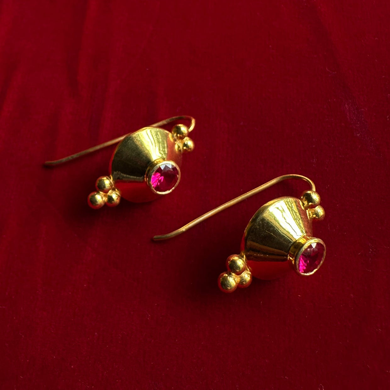 Samriddhi Silver Dot Earrings