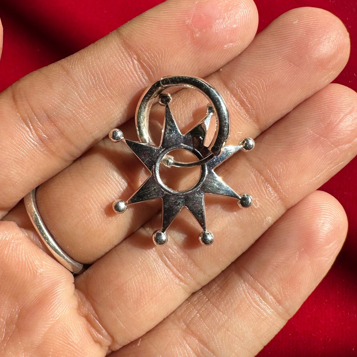 Phool Silver Flower Earrings