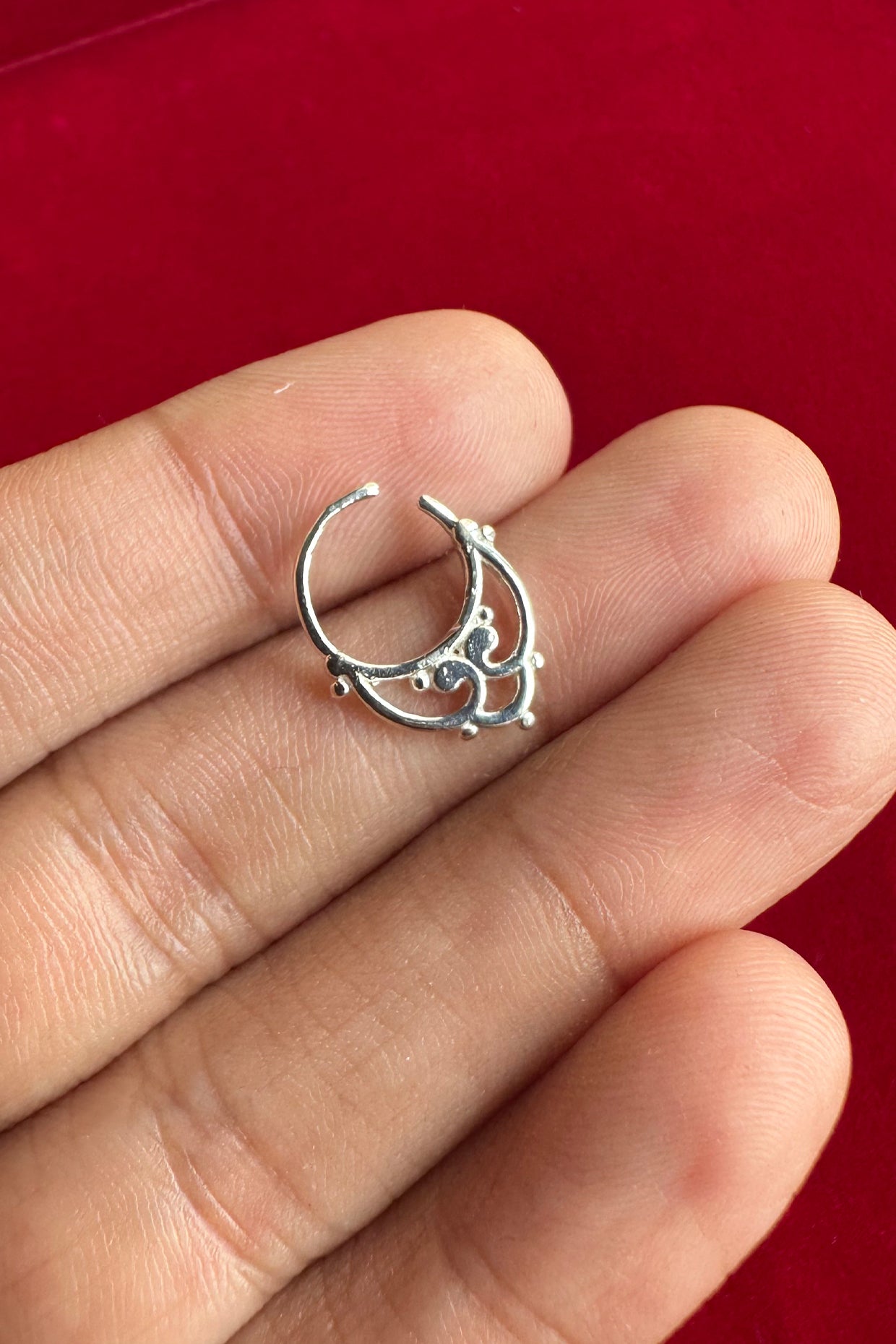 Vasu Septum Ring Silver