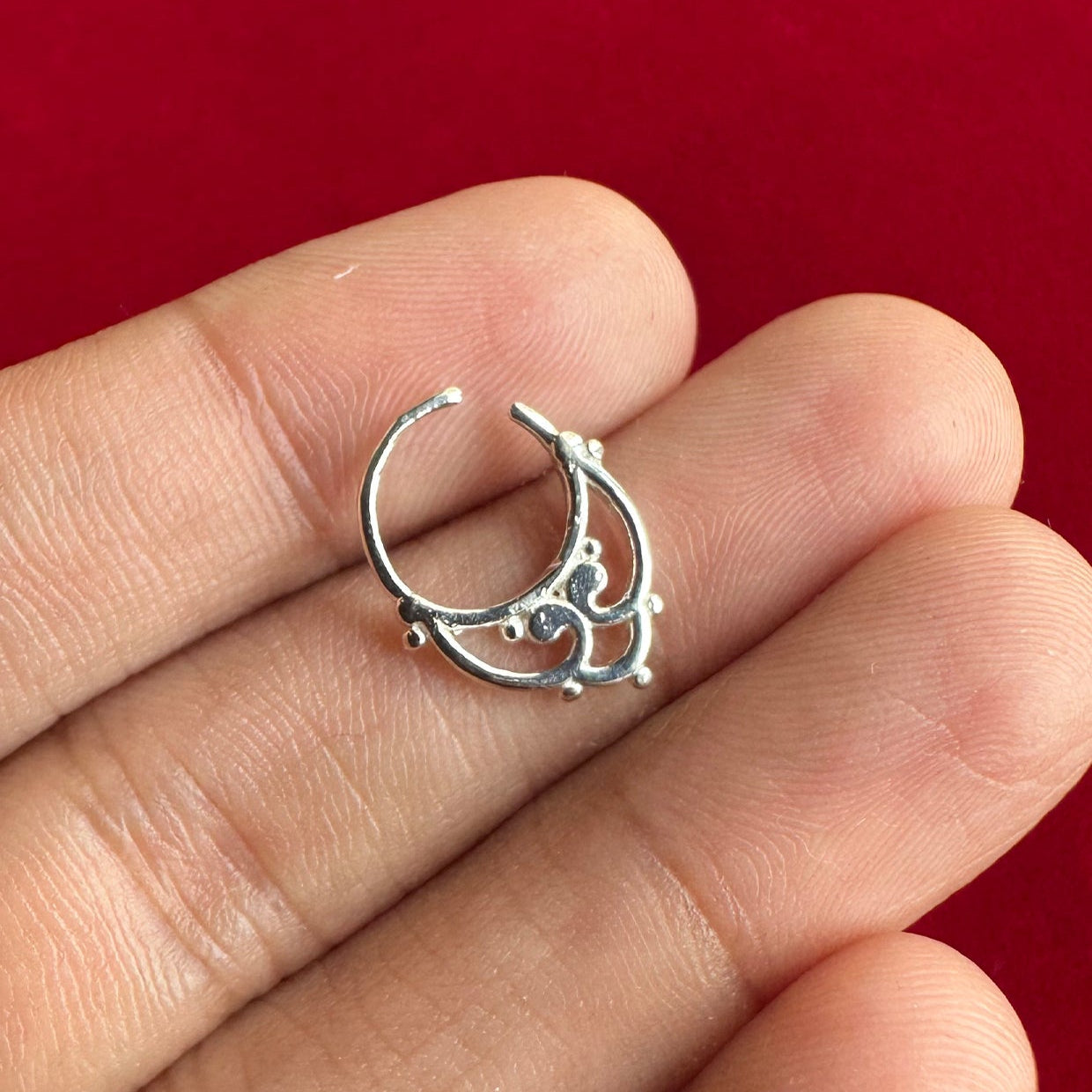 Vasu Septum Ring Silver