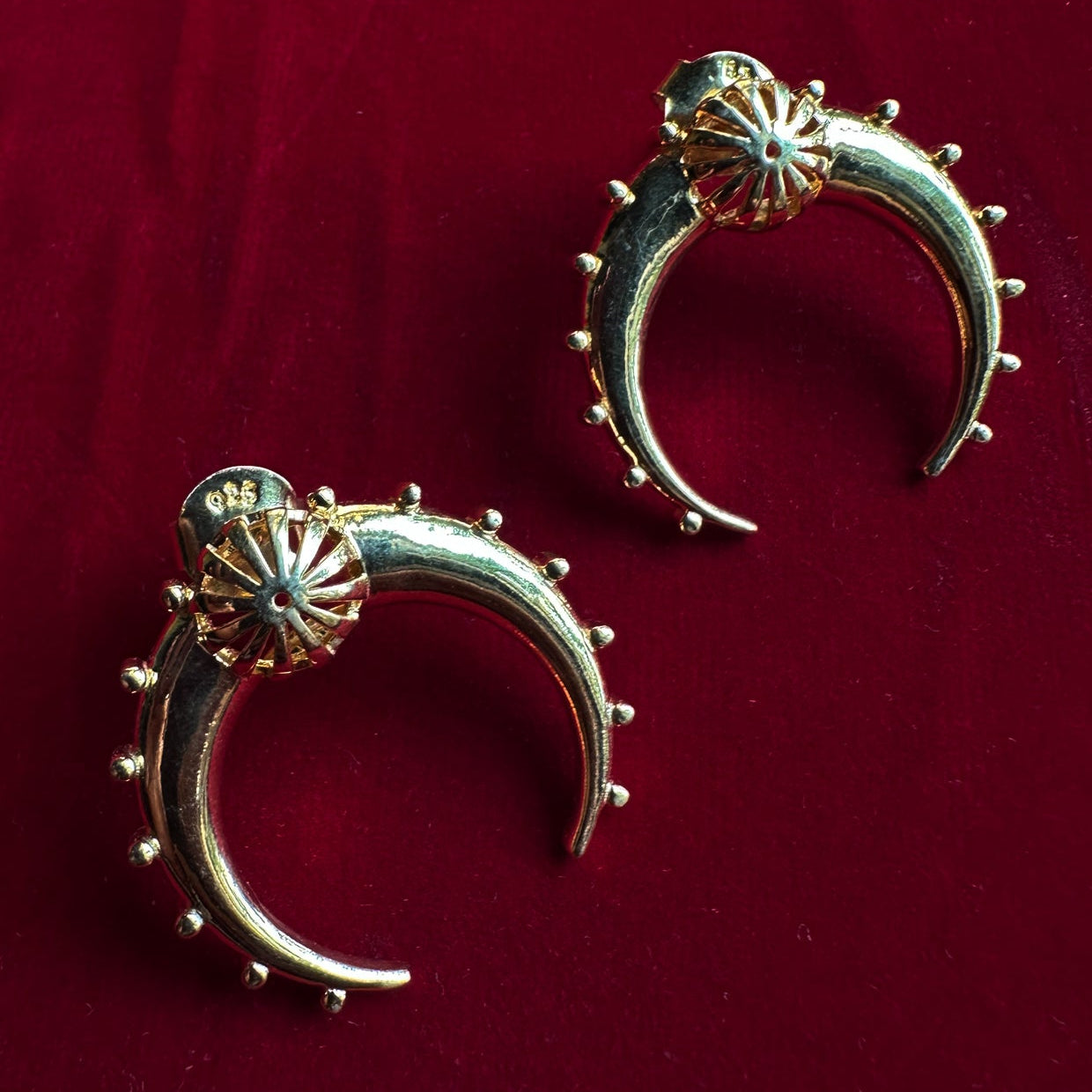 Yoddhaa Silver Warrior hoop studs