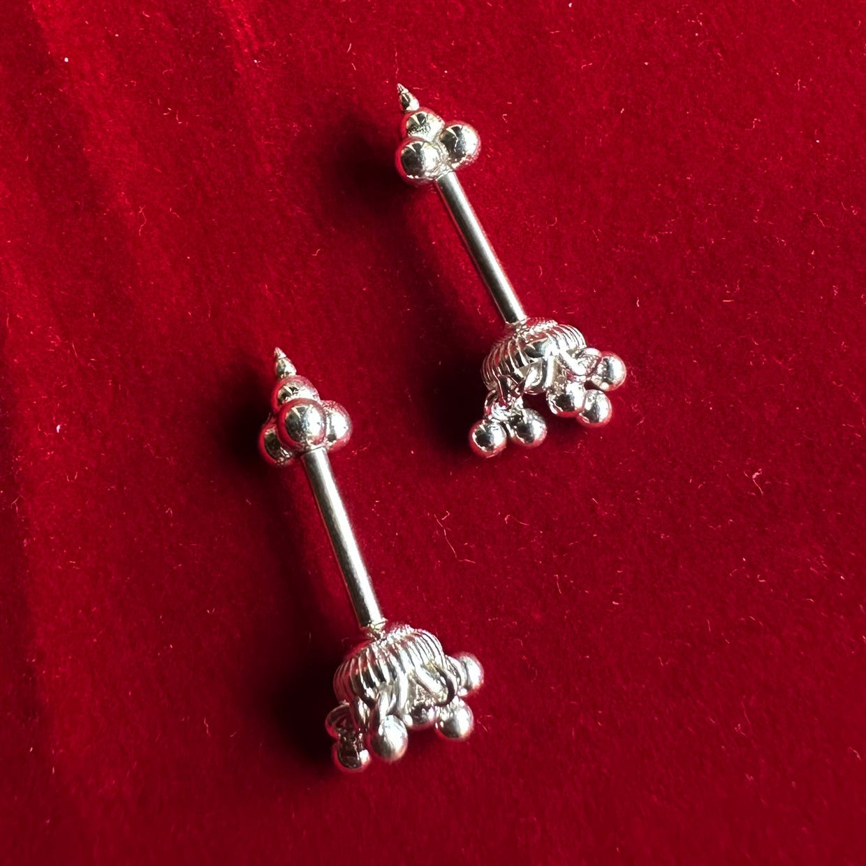 Kanika Bugadi Earrings (Pierced) Silver