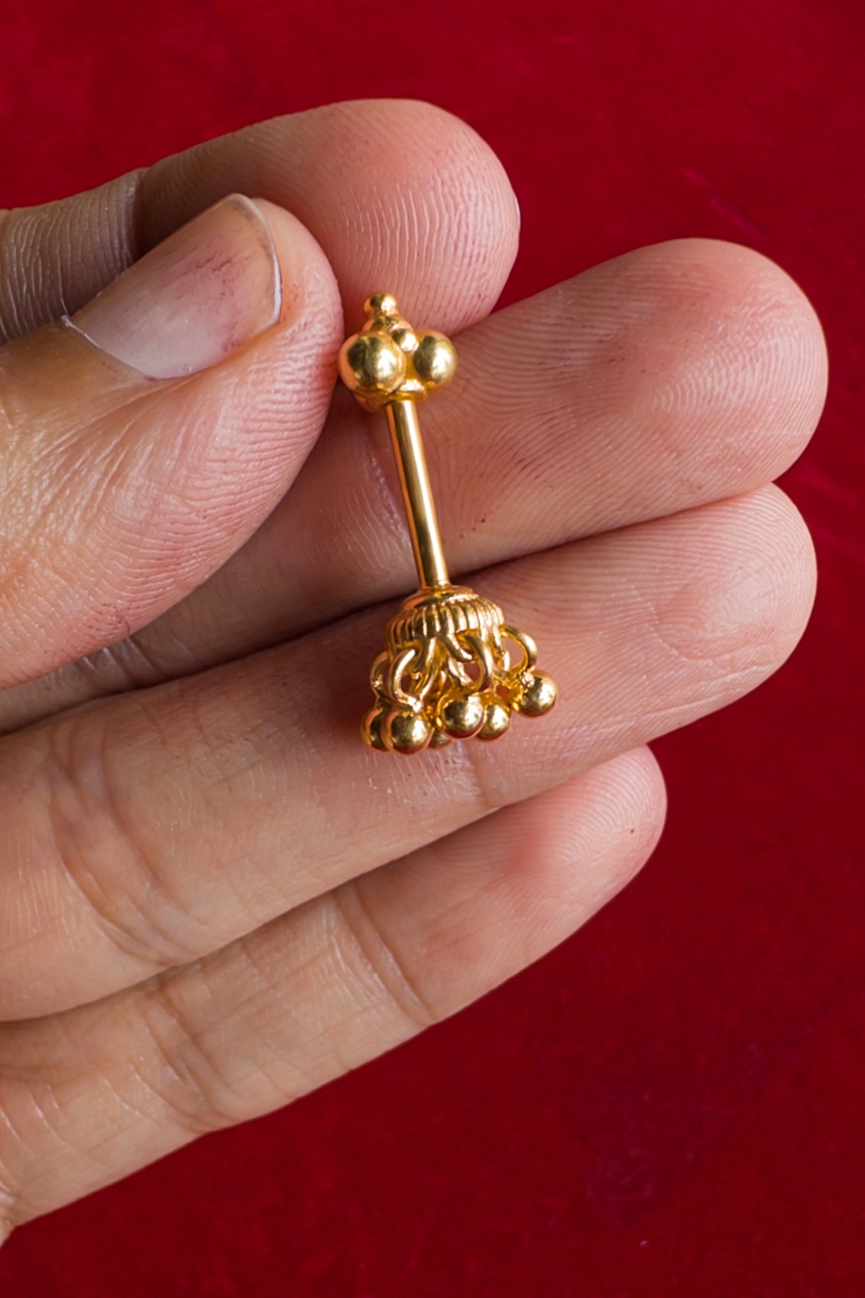 Kanika Bugadi Earrings (Pierced) 18k Gold Plated