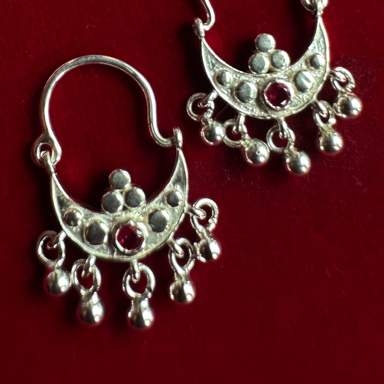 Suhaani Baali Hoop Earrings Silver