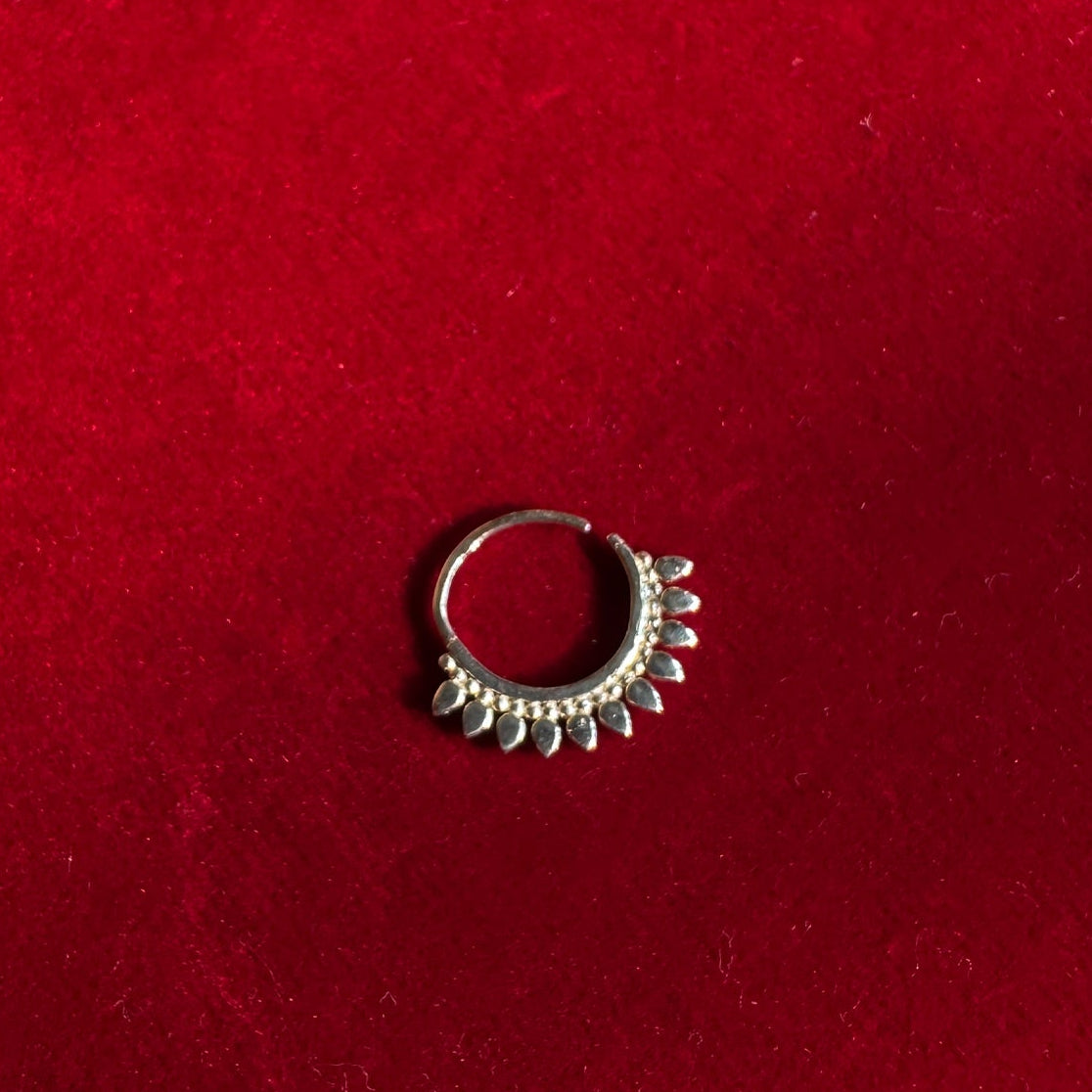 Surya Nose Ring | Septum Ring Silver