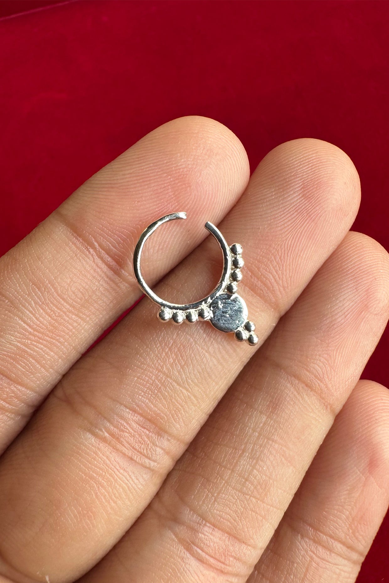 Gul Septum Ring Silver