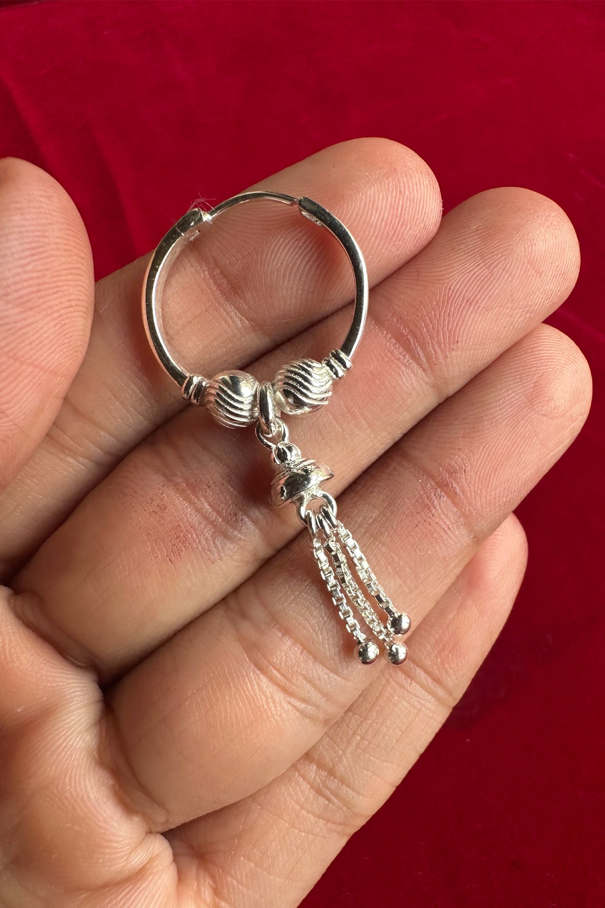 Hemlata Baali Earrings Silver