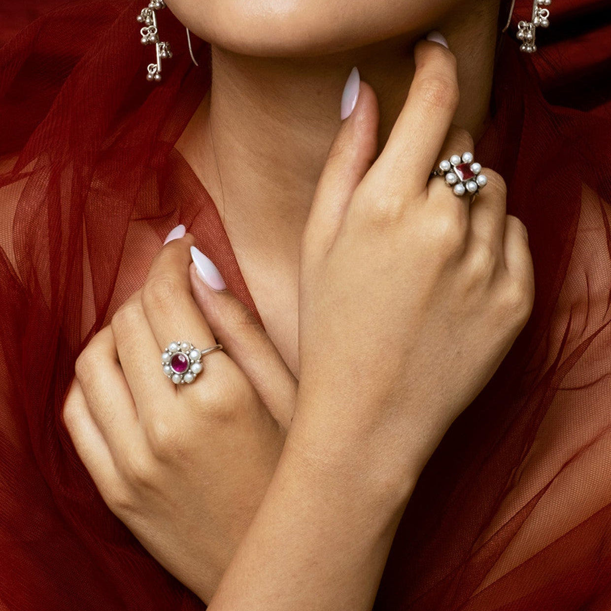 Manika Freshwater Pearls Ring