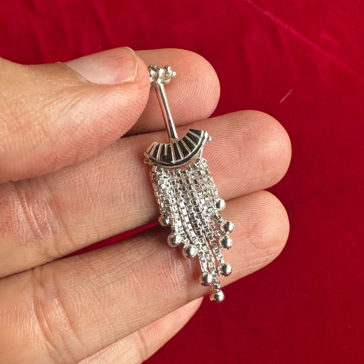 Indu Bugadi Earrings (Pierced) Silver