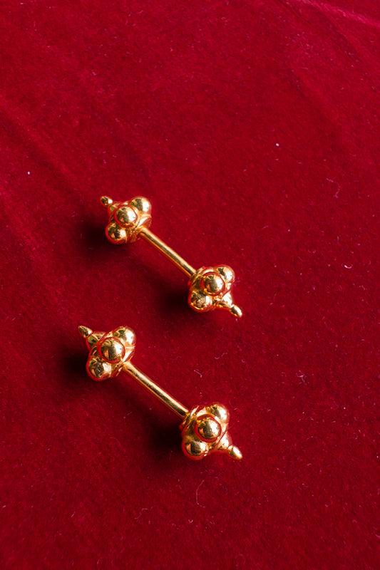 Ritu Bugadi Earrings (Pierced) 18k Gold Plated