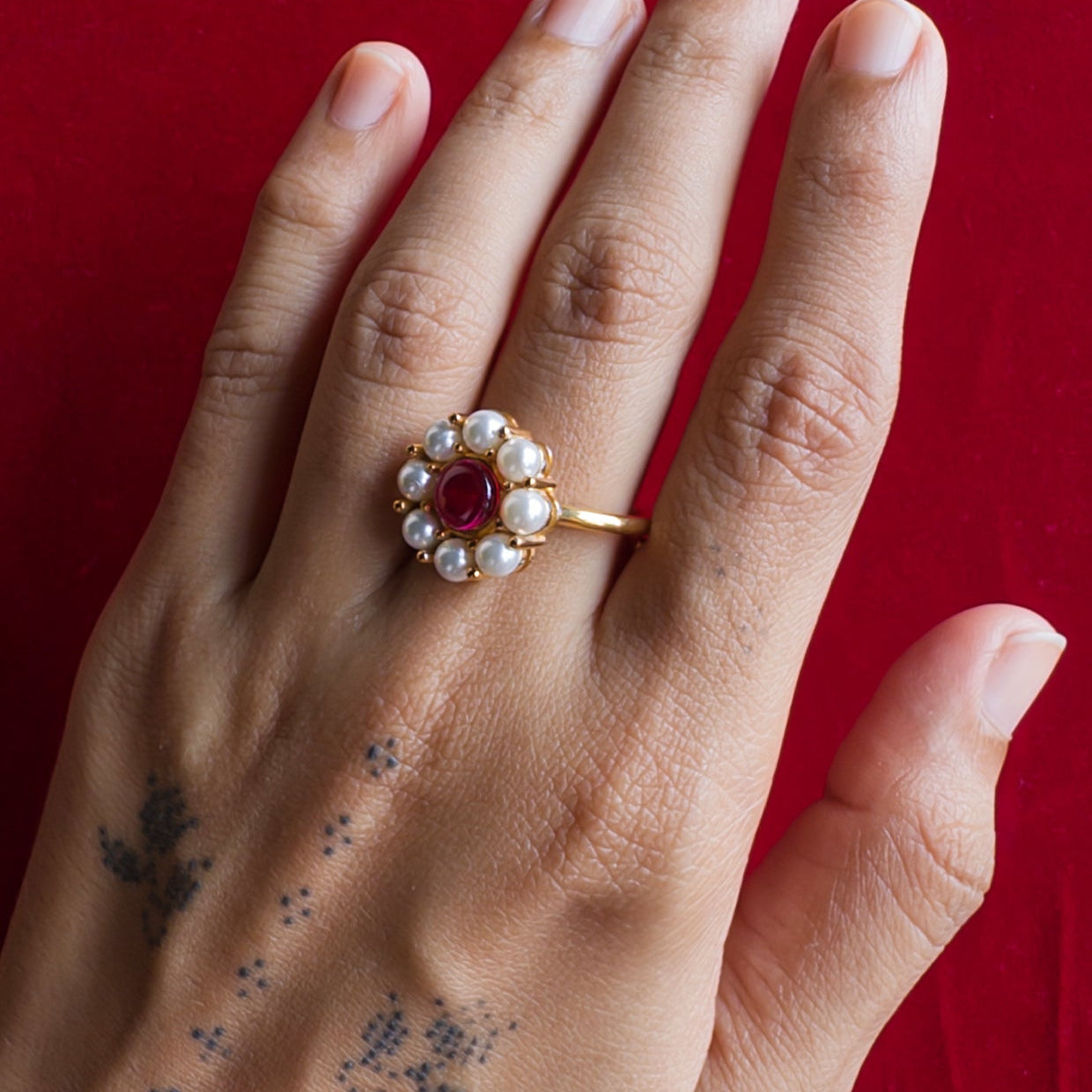 Manika Freshwater Pearls Ring