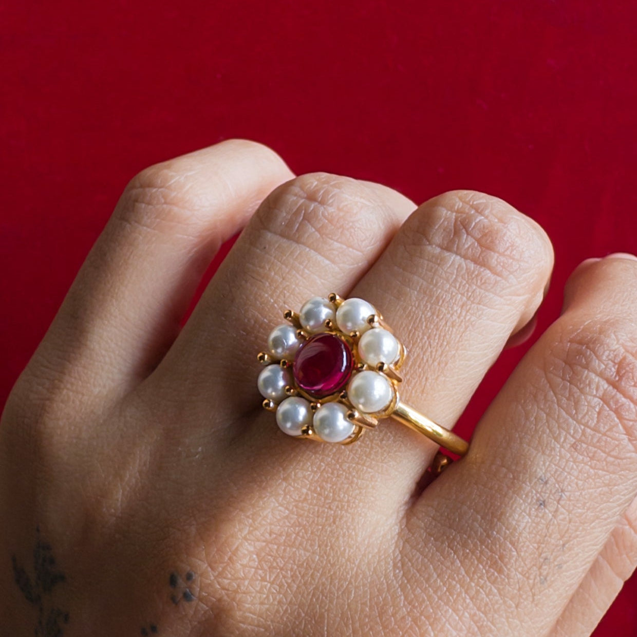 Manika Freshwater Pearls Ring