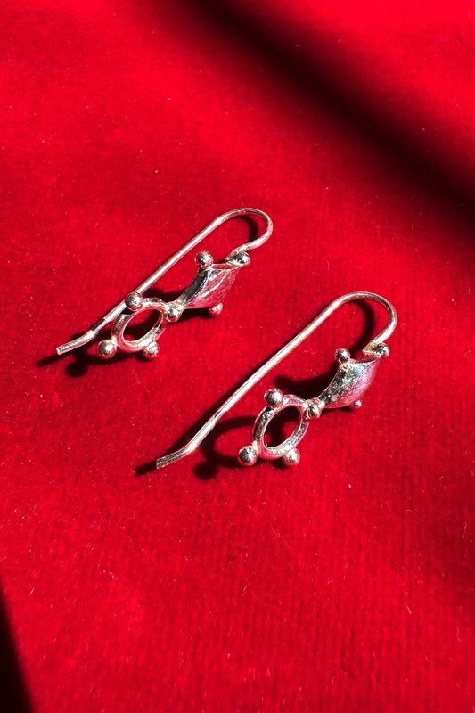 Samriddhi Pahel Silver Dot earrings