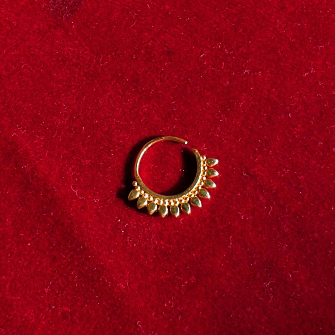 Surya Nose Ring | Septum Ring 18k Gold Plated