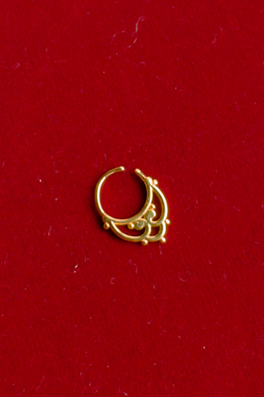 Vasu Septum Ring 18k Gold Plated