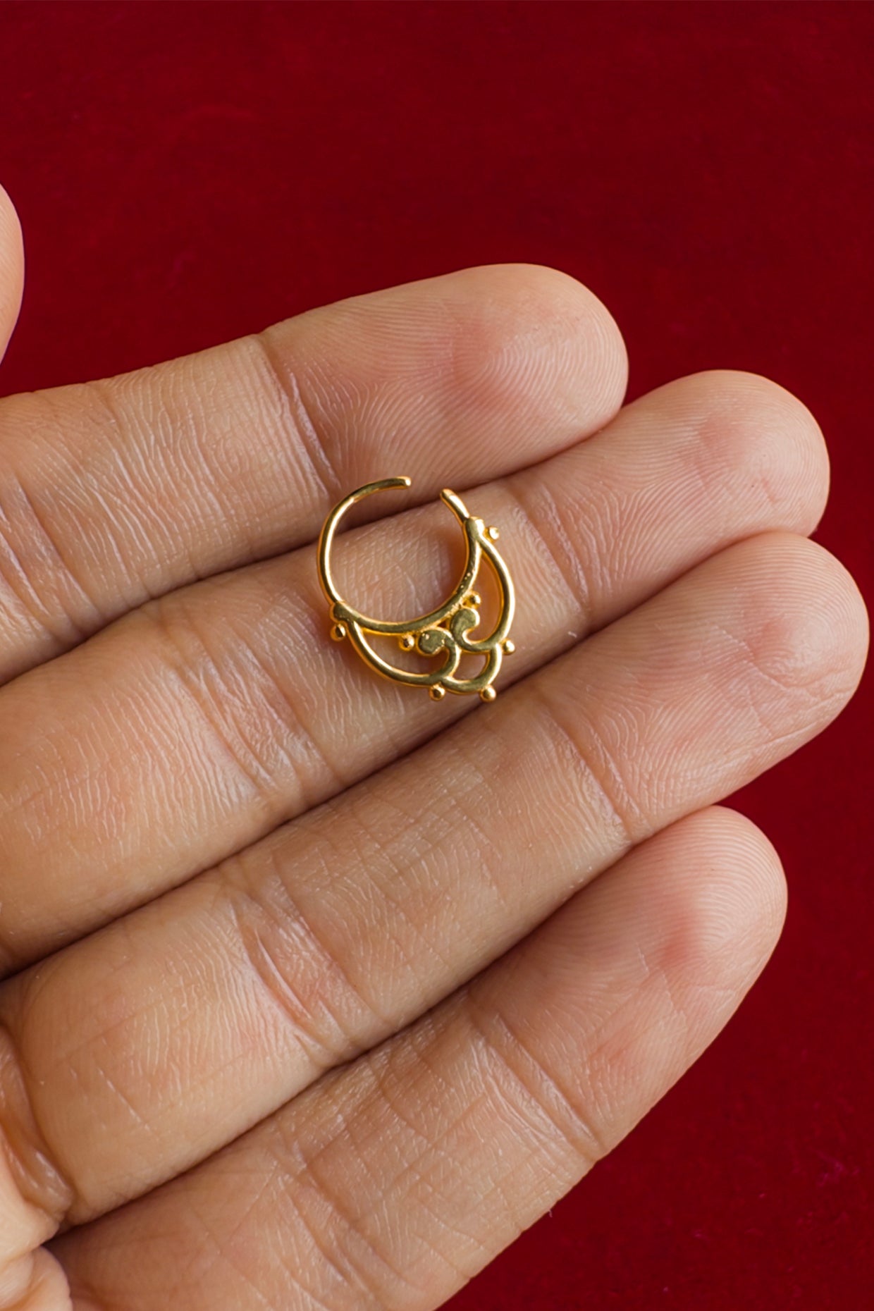 Vasu Septum Ring 18k Gold Plated