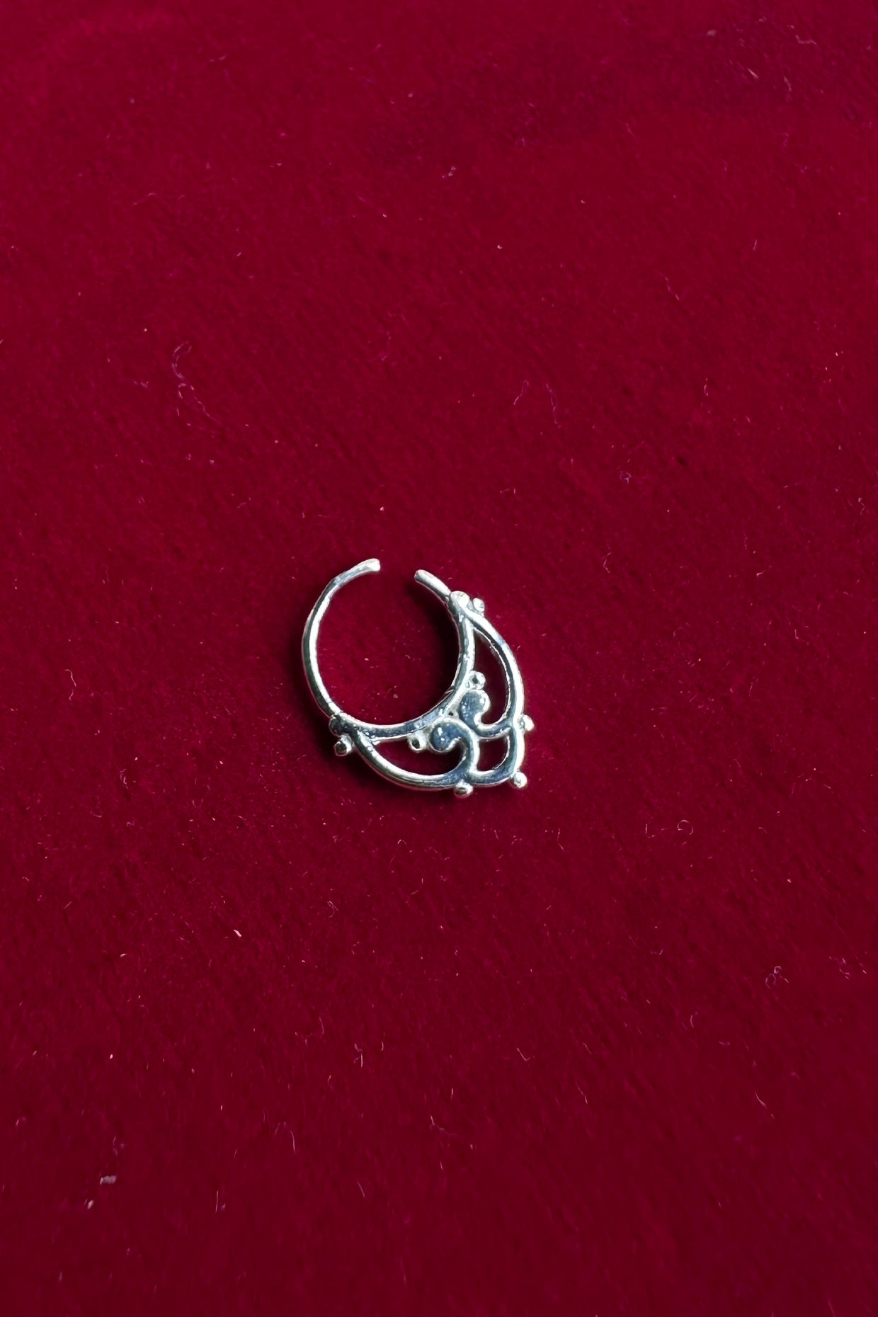 Vasu Septum Ring Silver