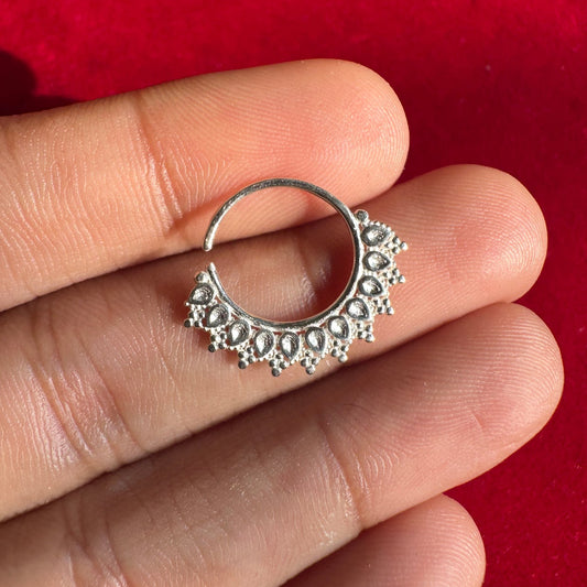 Ambi Nose Ring | Septum Ring Silver