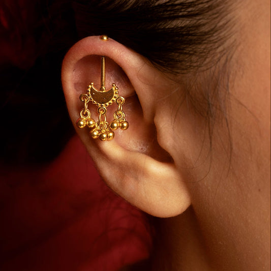 Chandra Bugadi Earrings (Pierced) 18k Gold Plated
