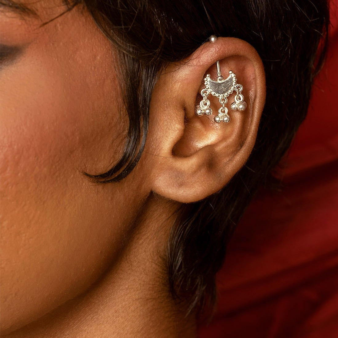 Chandra Bugadi Earrings (Pierced) Silver