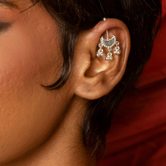 Chandra Bugadi Earrings (Pierced) Silver