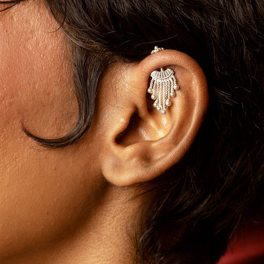 Indu Bugadi Earrings (Pierced) Silver