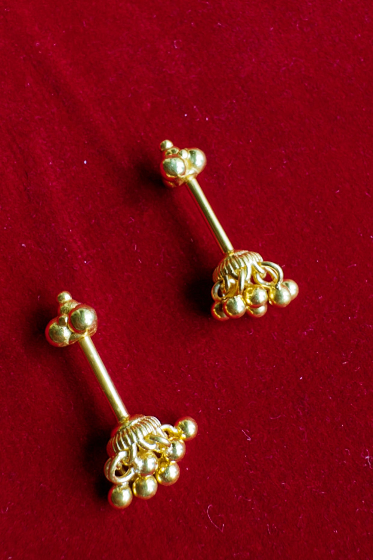 Kanika Bugadi Earrings (Pierced) 18k Gold Plated