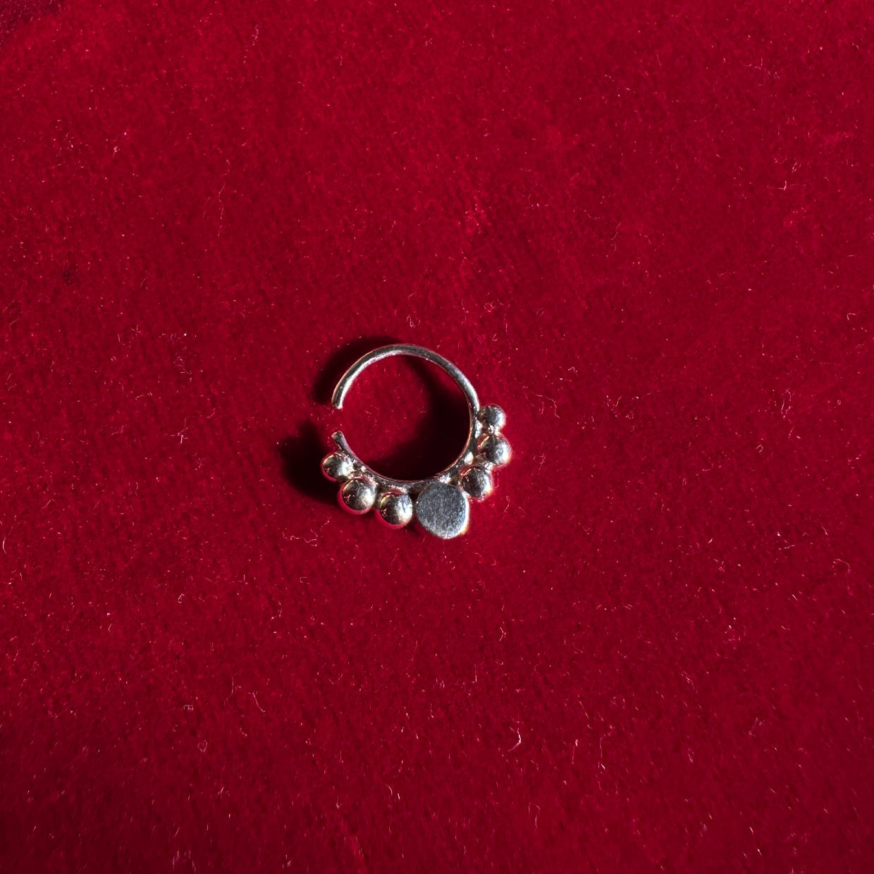 Kavya Septum Ring Silver