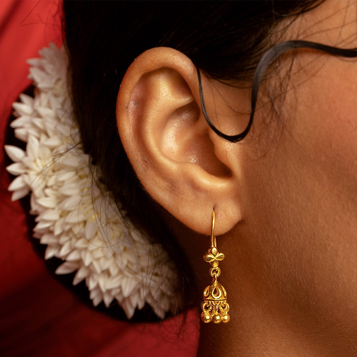 Kinkini Jhumki Earrings 18k Gold Plated