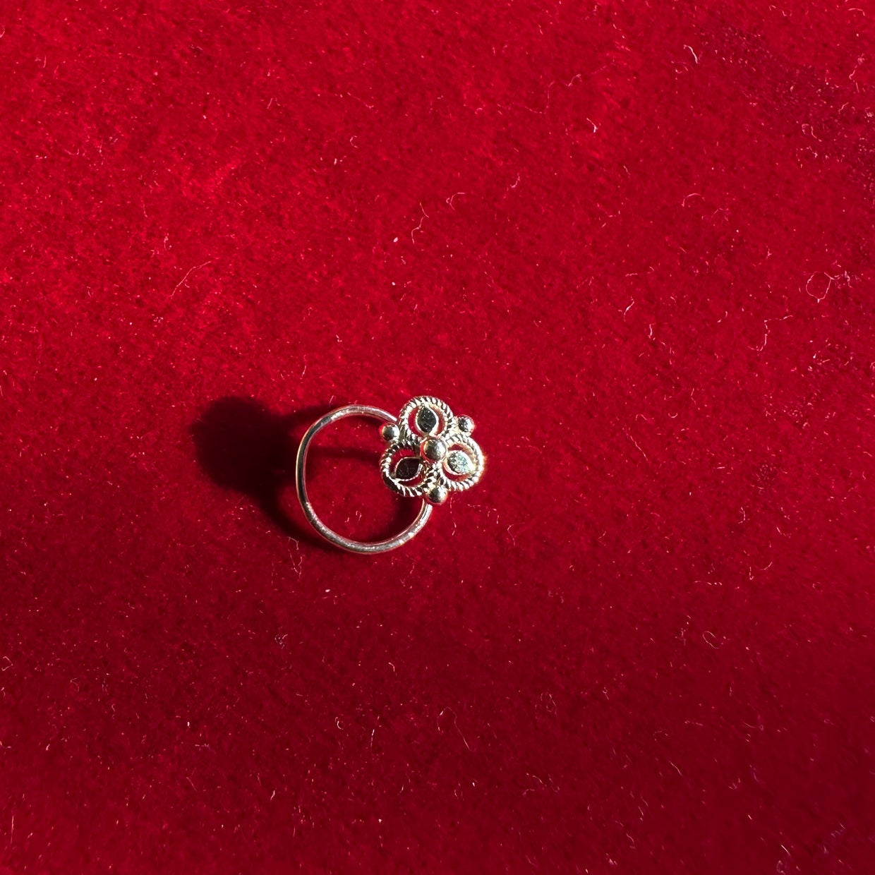 Meenakshi Nosepin Silver