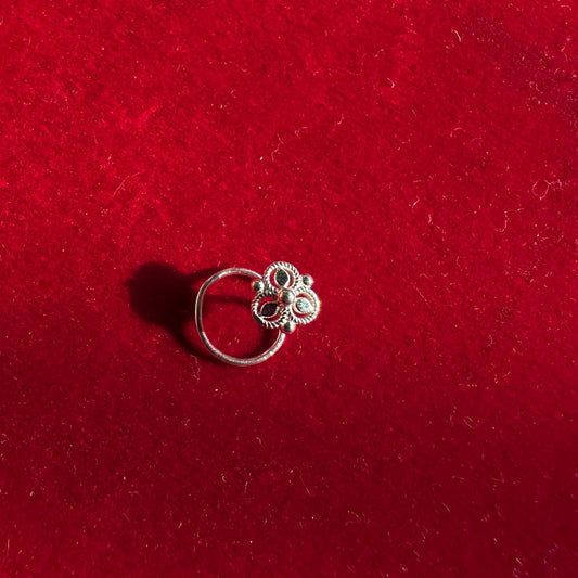 Meenakshi Nosepin Silver