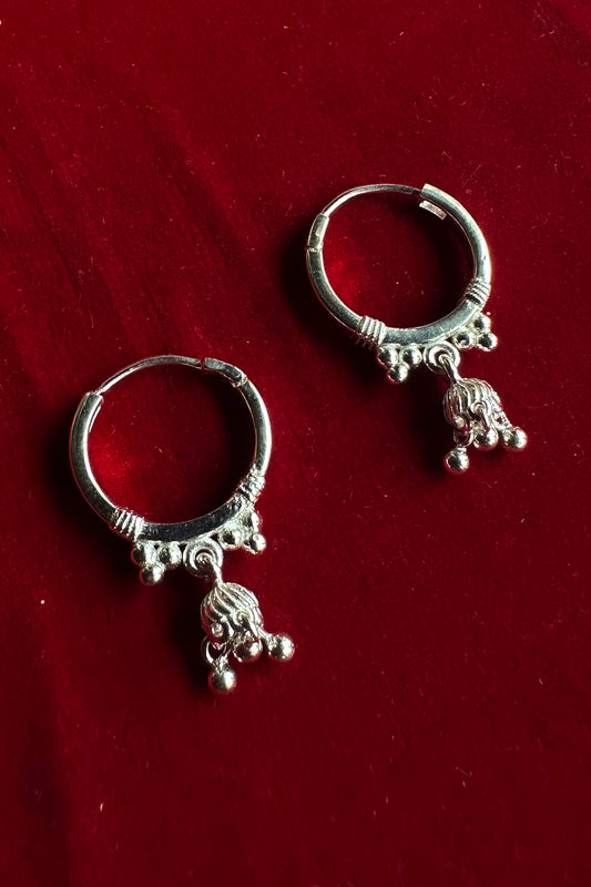 Meera Baali Earrings Silver
