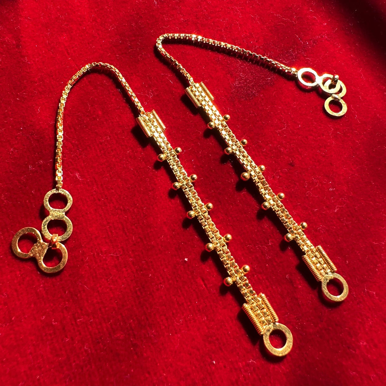 Meera Ear Chain 18k Gold Plated