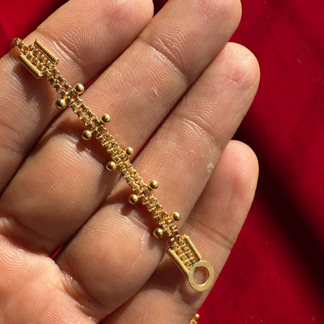 Meera Ear Chain 18k Gold Plated