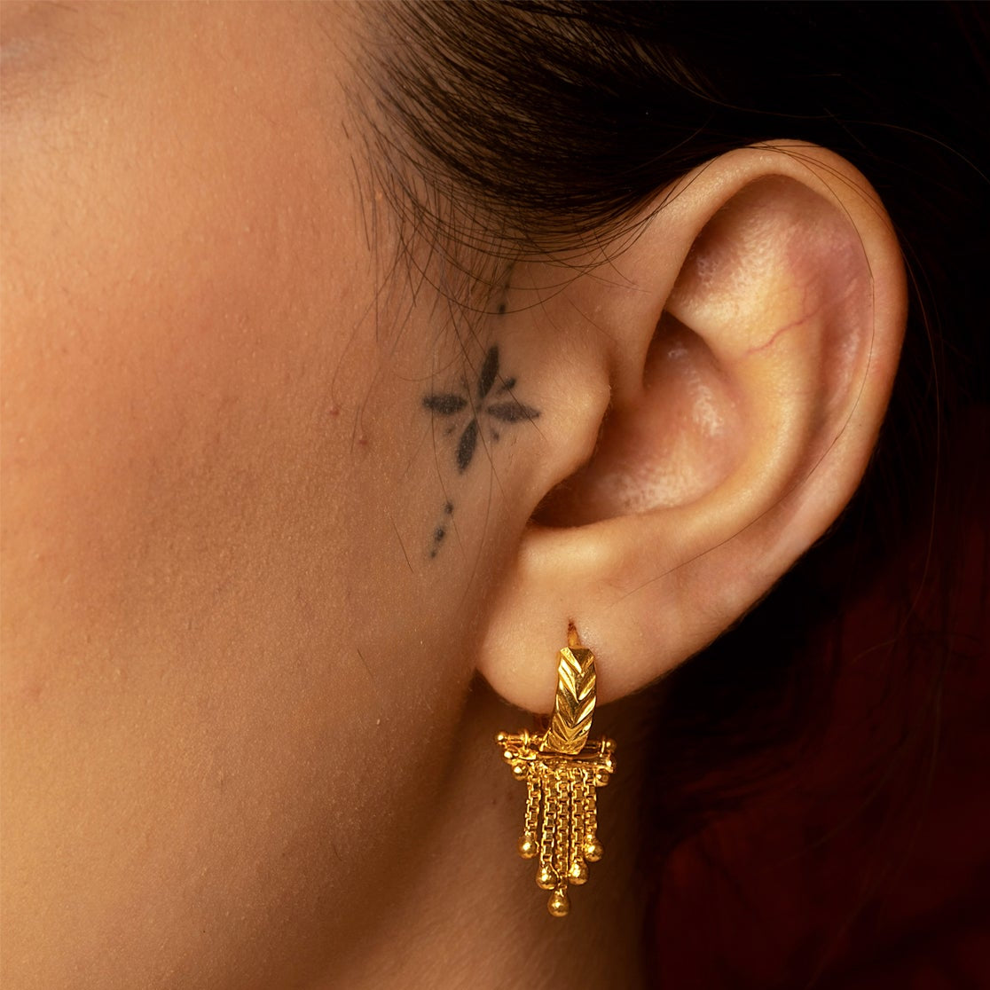 Padmini Baali Earrings 18k Gold Plated