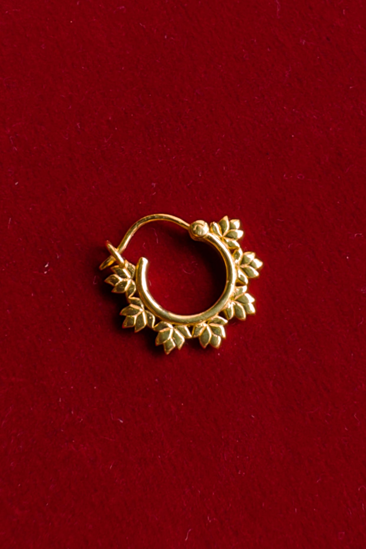 Pankhudi Nose Ring | Septum Ring 18k Gold Plated