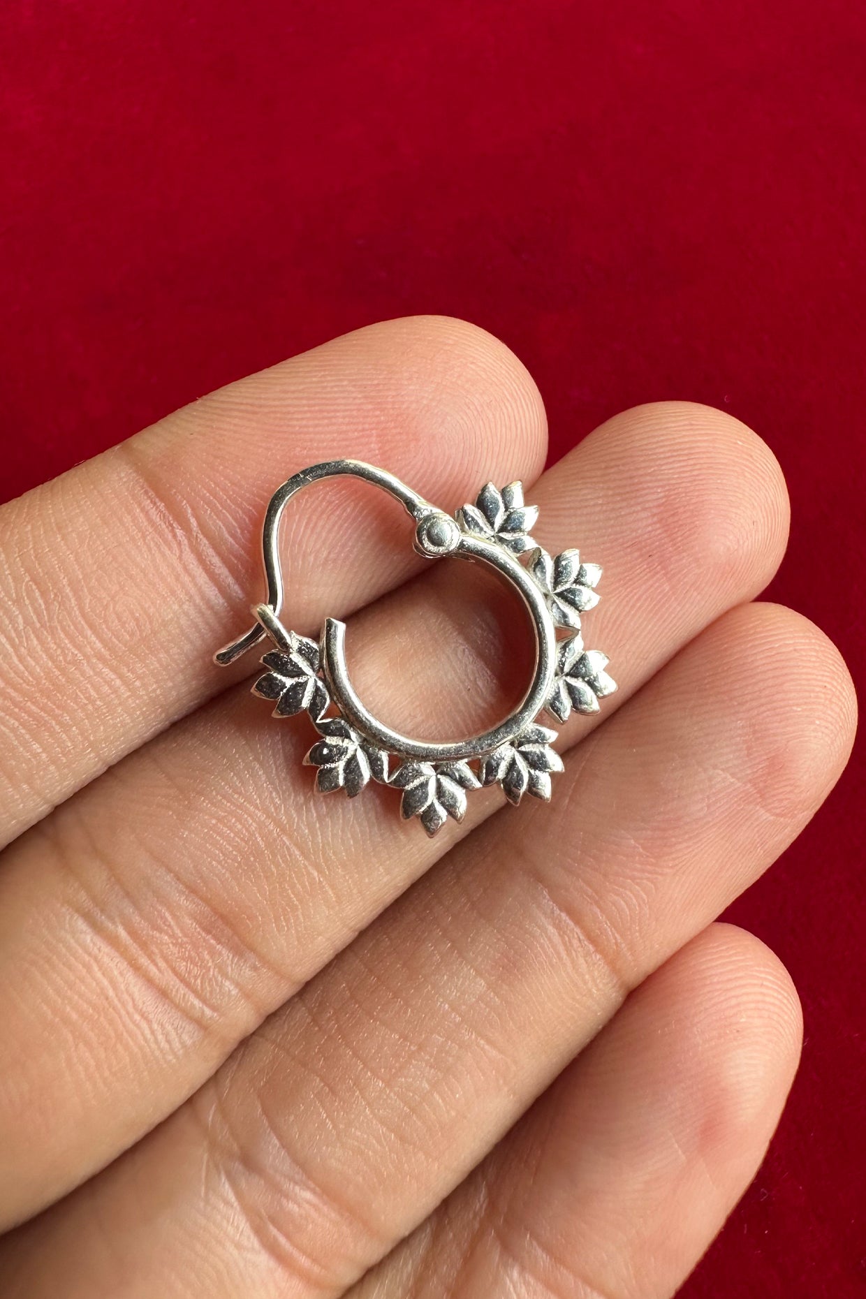 Pankhudi Nose Ring | Septum Ring Silver