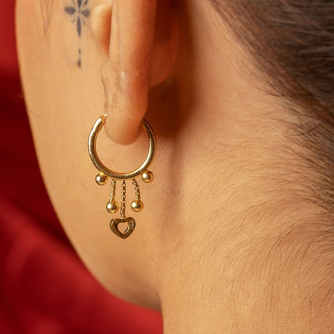 Preet Baali Hoop Earrings 18k Gold Plated