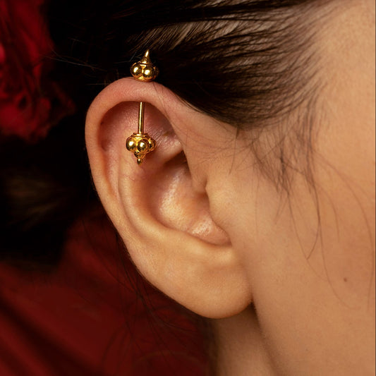 Ritu Bugadi Earrings (Pierced) 18k Gold Plated