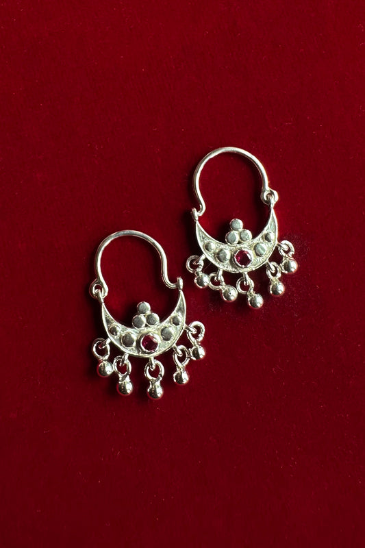 Suhaani Baali Hoop Earrings Silver