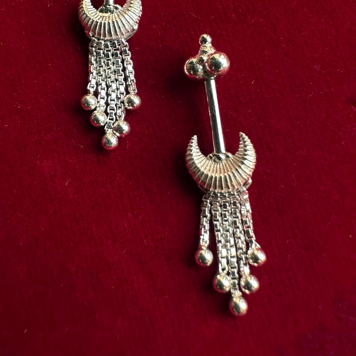 Suman Bugadi Earrings (Pierced) Silver