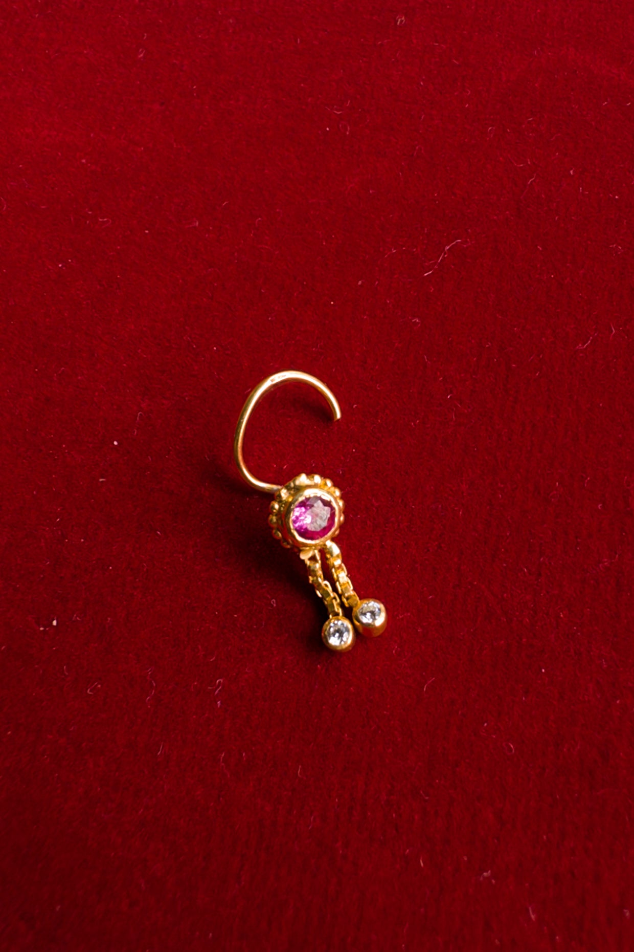 Tarini Dangling Nosepin 18k Gold Plated