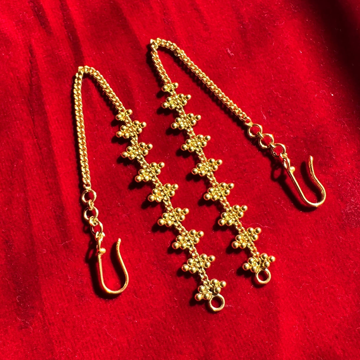 Trinetra Ear Chain 18k Gold Plated