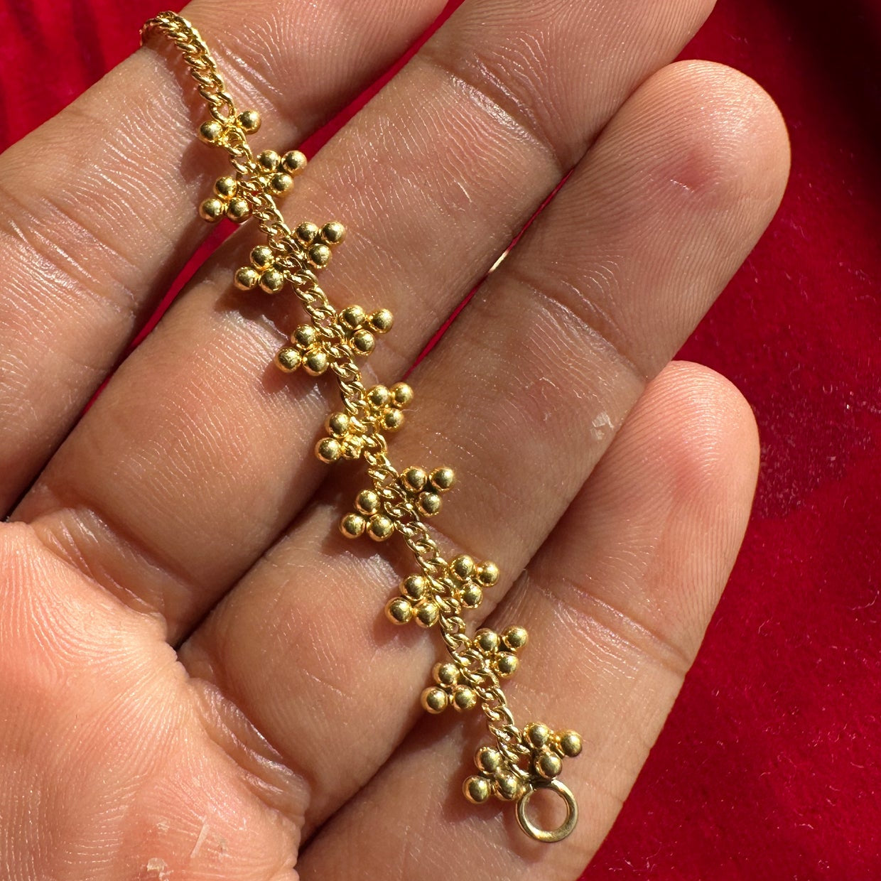 Trinetra Ear Chain 18k Gold Plated